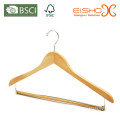 Wooden Suit Hanger With Pant-Locking Bar (MP639)